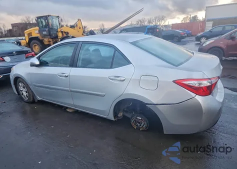 2015 Toyota Corolla L z USA, uszkodzony, nr VIN 2T1BURHE9FC447958
